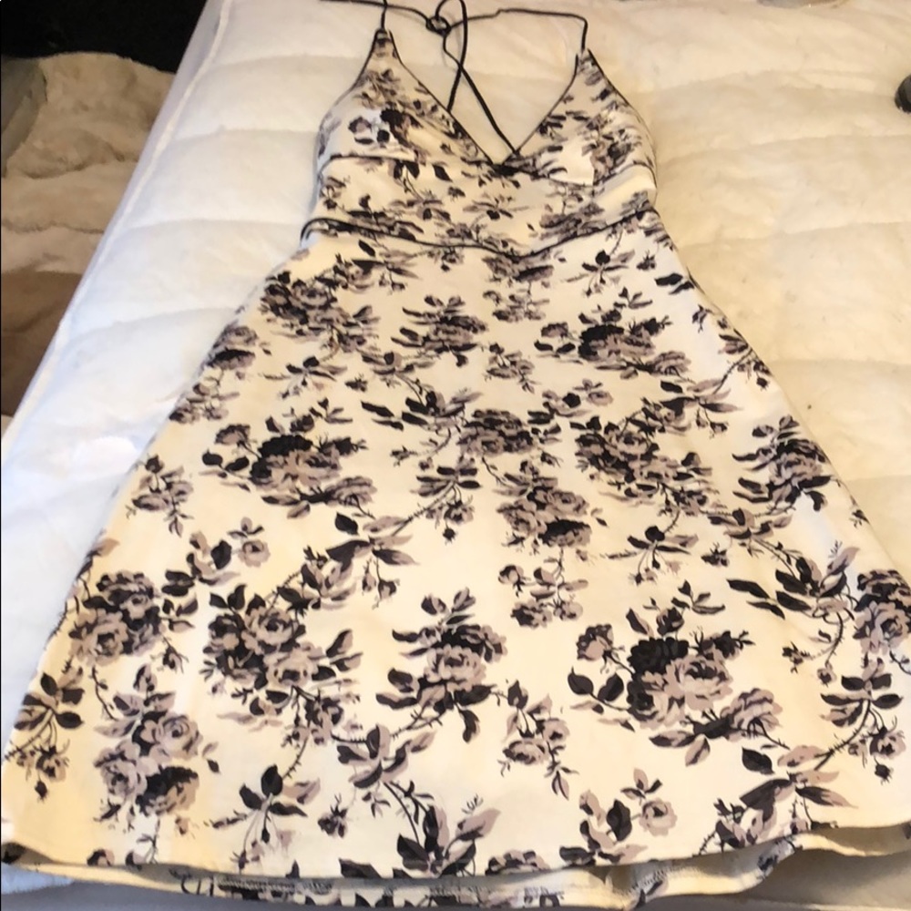 Black and White halter dress